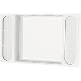 Dulap cu oglinda, polita si iluminare LED, 92x57 cm alb IP44