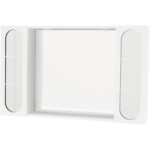 Dulap cu oglinda, polita si iluminare LED, 92x57 cm alb IP44