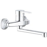 Baterie bucatarie monocomanda Severn cu pipa pivotanta, montaj pe perete