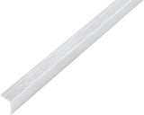 Cornier Aluminiu Alberts 30x30x1 Mm, Lungime 1m, Autoadeziv, Nuanta Otel Inoxidabil