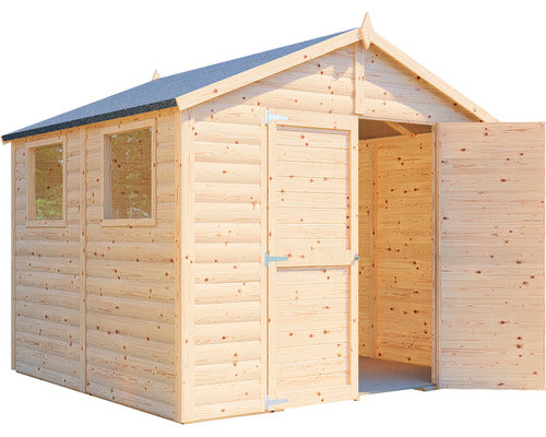 Casuta De Gradina Blockhaus Xl 19 Mm Cu Podea 244x239 Cm, Lemn