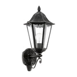Aplica exterior EGLO NAVEDO 93457 - E27 1X60W IP44 - Sticla - Argintiu Patinat - Negru