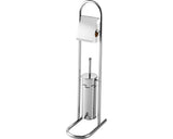 Suport si perie WC cu suport pentru hartie igienica Bisk Niagara/Promo 80 cm crom