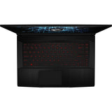 Laptop Gaming MSI Thin GF63 12VF-640XRO, Intel Core i7-12650H pana la 4.7GHz, 15.6" FHD, 16GB, SSD 512GB, NVIDIA GeForce RTX 4060 8GB, Free DOS, Negru