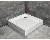 Cadita de Dus Patrata Radaway Siros C Compact, 90x90x17 cm, Acril, SBC9917-2, Alb
