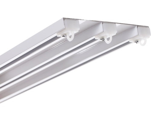 Set Sina Perdea Aluminiu, Alba, 3 Canale 100 Cm