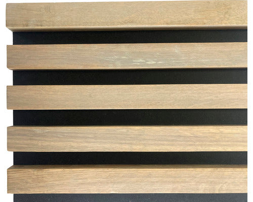 Panou Riflaj Decorativ Nature Stejar Masiv Alb 2, 5x60x250 Cm