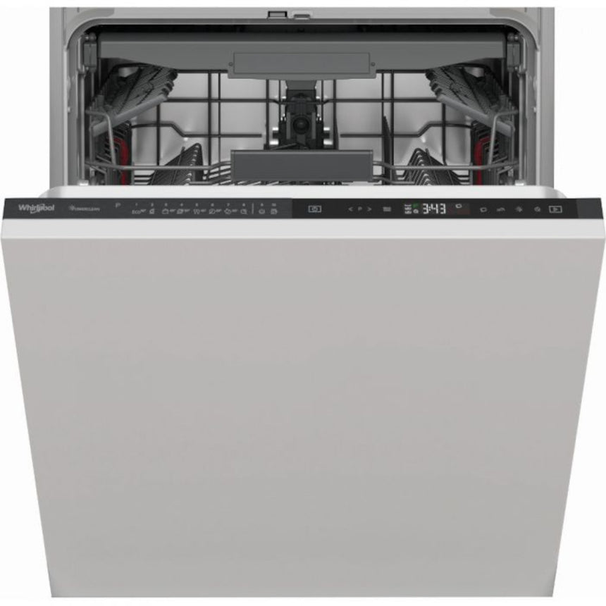 Masina de spalat vase incorporabila Whirlpool WIP 4T233 PFEG B, 14 seturi, 10 programe, Clasa D, PowerClean Pro, Tehnologia al 6-lea Simt, Motor Inverter, Sistem Natural Dry, 60 cm