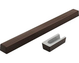 Prag Cabina Dus Drept din Marmura Compozita 90 cm Venge Dark