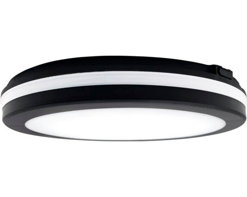 Plafoniera Cu Led Integrat Comet 30c 24w 2400 Lumeni, Pentru Baie Ip54, Negru