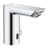 Baterie lavoar cu senzor infrarosu Grohe Bau Cosmopolitan E 36451000, 3/8'', baterie, 7 programe, dezinfectie, crom, argintiu