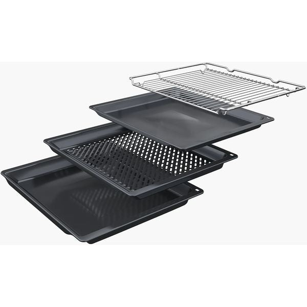 Cuptor Incorporabil BOSCH HBG7342B1, Electric, Autocuratare EcoClean, 71 l, Clasa A+, Negru