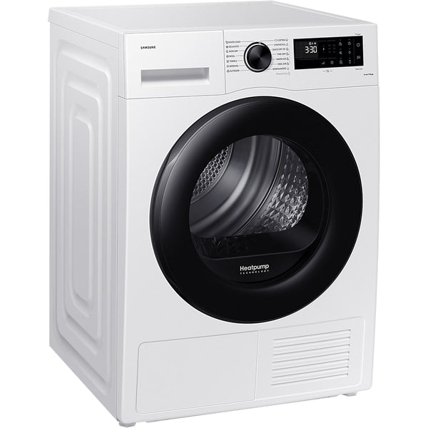 Uscator de Rufe SAMSUNG DV90CGC0A0AELE, Pompa de Caldura, AI Control, 9 kg, 14 Programe, Clasa A++, Alb