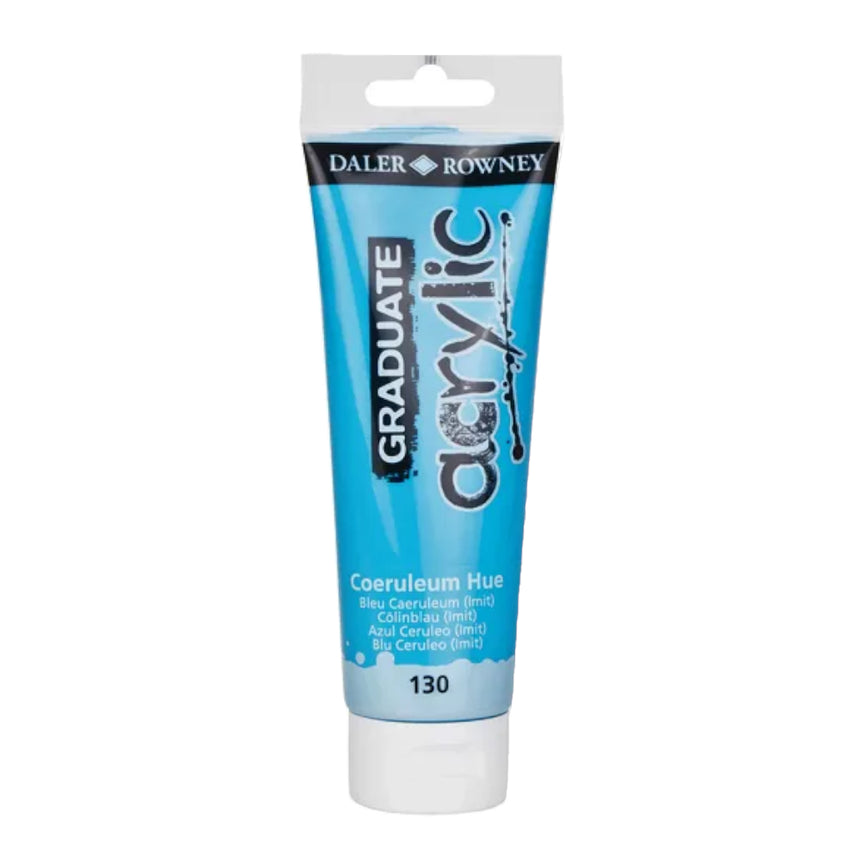 Culoare acrilica Graduate Daler Rowney - Cerulean Blue Hue - 120 ml