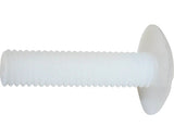 Suruburi Metrice Cu Cap Semibombat Drept Dresselhaus 5x20 Mm Plastic Alb, 100 Bucati