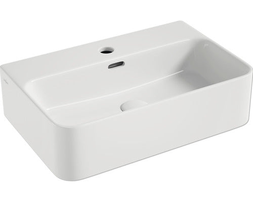 Lavoar Pe Blat Jungborn Three 56x36 Cm Alb Mat, Ventil Scurgere Ceramic