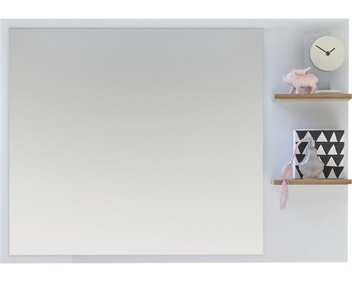 Oglinda baie cu polite pelipal Noventa 74,5x100 cm