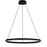 Lustra LED pe cablu dimabila, Top-Light, Metal, LED/30W/230V, Cu telecomanda, Negru
