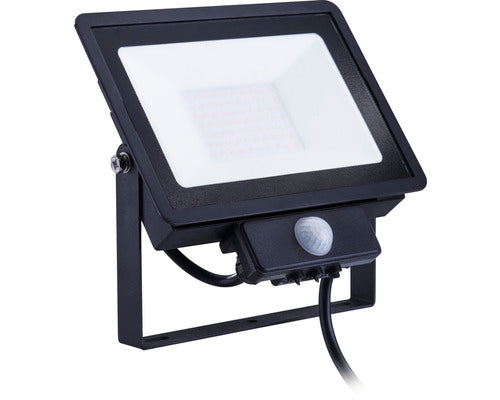 Proiector Cu Led Integrat Pila 20w 1700 Lumeni Ip65, Senzor De Miscare, Lumina Neutra, Negru