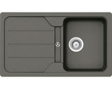 Chiuveta Bucatarie Cu O Cuva Schock Formhaus D-100 86x50 Cm, Cu Picurator, Reversibila, Cristalite Asphalt