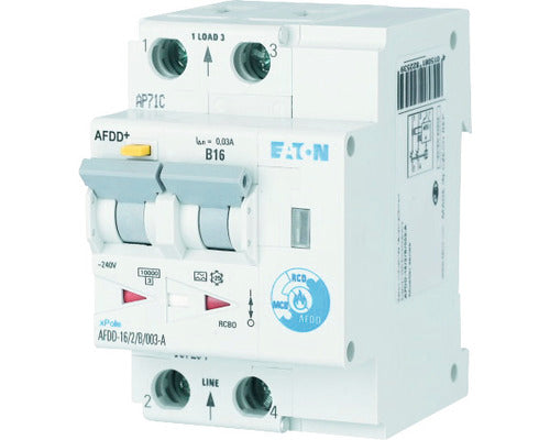 Intreruptor Automat Cu Protectie Diferentiala & Arc Electric Eaton Xpole Afdd 2p 16a 10ka/30ma, Curba C, Tip A