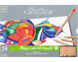 Set 24 Creioane Colorate Megacolor Cretacolor