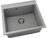 Chiuveta Bucatarie Cu O Cuva Fat Avangard 226 56x51 Cm, Fara Picurator, Fatgranit Dark Grey