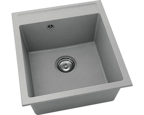 Chiuveta Bucatarie Cu O Cuva Fat Avangard 224 51x46 Cm, Fara Picurator, Fatgranit Dark Grey