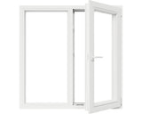 Fereastra PVC Termopan 4 Camere 116x116 cm Alba Fixa + Deschidere Simpla Dreapta