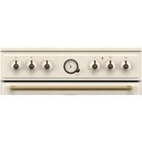Aragaz GORENJE GECS6B70CLI, 4 arzatoare, Electric, L 60 cm, Airfry, Gatire asistata cu abur, Grill, Bej