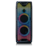 Sistem audio portabil Lenco PA-200BK, 100W, Bluetooth, Disco Ball, Panou lumini LED, Negru
