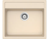 Chiuveta granit Schock Nemo N-100 Moonstone Cristalite 570 x 510 mm, adancime cuva 180 mm, universala, montare pe blat