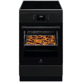 Aragaz Electrolux LKI564266K, Electric, Inductie, 4 zone de gatit, Booster, SteamBake, AirFry, Autocuratare catalitica, Timer electronic, Grill, Iluminare cuptor, Clasa A, Negru