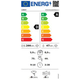 Masina de spalat rufe cu uscator CANDY RPW4856BWMBCB-S, Wi-Fi, 8/5 kg, 1400 rpm, Clasa A/D, Motor Inverter, Steam, Mix Power Systems, negru