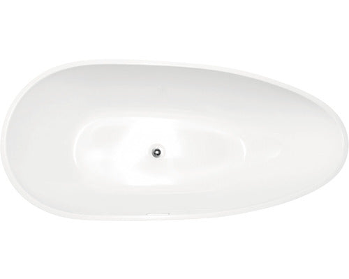 Cada de Baie Ovala Freestanding Egg Elegant, Acril, 75x160x60 cm, Alb