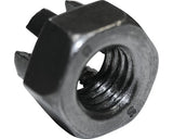 Piulite Hexagonale Crenelate Dresselhaus M18 Din935 Otel Netratat, 10 Bucati