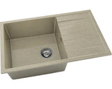 Chiuveta Bucatarie Cu O Cuva Fat Avangard 228 80x49 Cm, Cu Picurator, Reversibila, Granixit Sahara