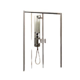 Usa Glisanta Pentru Nisa Radaway Premium Plus Dwd, 140x190 Cm, Sticla Securizata Transparenta, Profil Crom