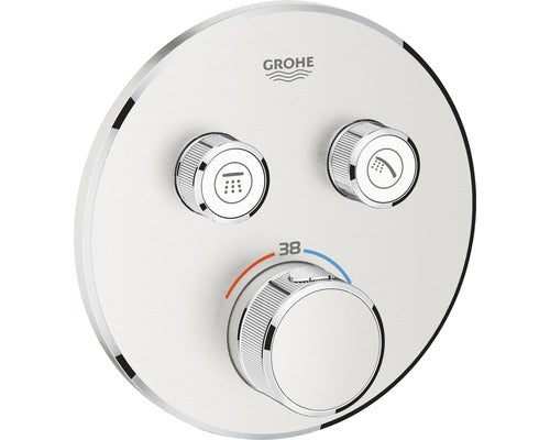 Baterie Dus Incastrata Cu Termostat Grohe Grohterm Smartcontrol 29119dco Inox