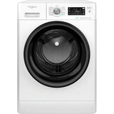 Masina de spalat rufe Whirlpool FreshCare+ FFB 8458 BV EE, 8 kg, 1400 rpm, Clasa B, Steam Refresh, Tehnologia al-6lea Simt, Motor Inverter, Alb/Negru