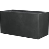 Jardiniera Emilia piatra artificiala 99x50 cm gri inchis