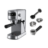 Espressor manual Electrolux Explore 6 E6EC1-6ST, 1400W, 15 bar, 1l, suport incalzit pentru cesti, selector frontal digital, tehnologie Thermo-Block pentru incalzire rapida, auto-shot volume Control, optiune apa fierbinte, notificare decalcifiere, inox