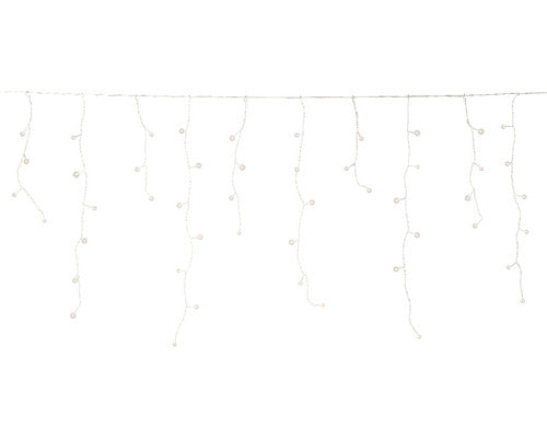 Perdea Luminoasa Interconectabila Lumineo Pentru Exterior Si Interior 250 Led-uri 735 Cm 8 Functiie Alb Cald