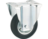 Roata Metalica & Cauciuc Plin Tarrox Ø100mm, Placa Fixare 105x85 Mm, Cu Rulment