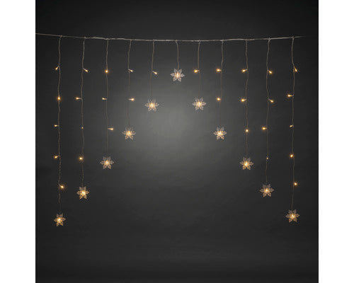 Perdea Luminoasa Konstsmide Fulgi De Zapada 41 Led-uri Alb Cald