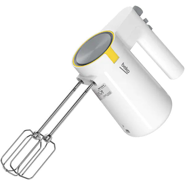 Mikser de mana Beko HMM62404W 425W, 5 viteze, alb, cu functie Turbo