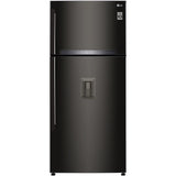 Frigider cu doua usi LG GTF744BLPED, 509 l, Total No Frost, LinearCooling, DoorCooling+, Compresor Inverter Linear, Clasa E, H 180 cm, Negru