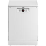 Masina de spalat vase Beko BDFN26430W, 14 seturi, 6 programe, Clasa D, Hygiene Intense, Quick&Shine, AutoGlassShield, Flexible HalfLoad, Deschidere usa automata, 60 cm, Alb