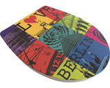 Capac WC ADOB Imola Love Berlin inchidere lenta 45-46,5x38,5 cm