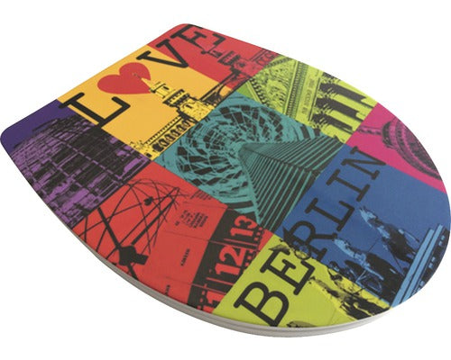 Capac WC ADOB Imola Love Berlin inchidere lenta 45-46,5x38,5 cm